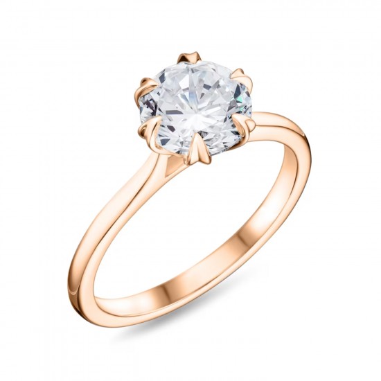 Dahlia Solitaire Engagement Ring