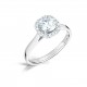 Round Halo Engagement Ring