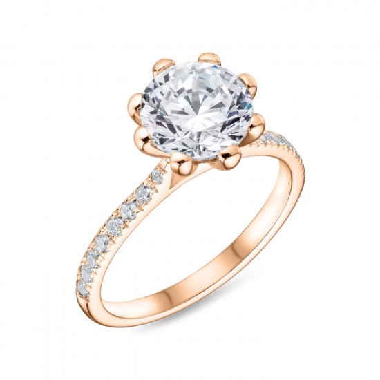 Tulip Solitaire Engagement Ring