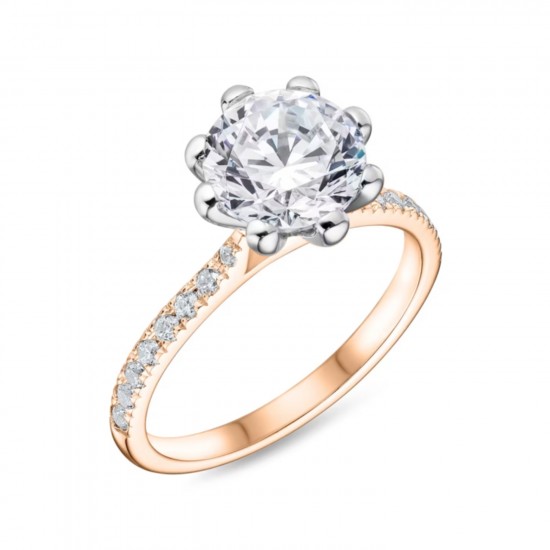 Tulip Solitaire Engagement Ring