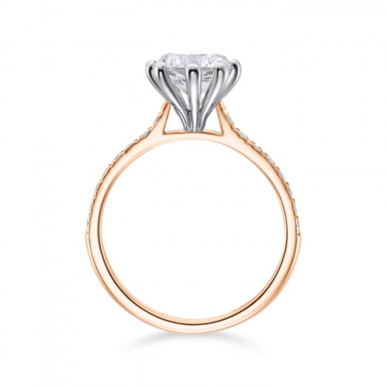 Tulip Solitaire Engagement Ring