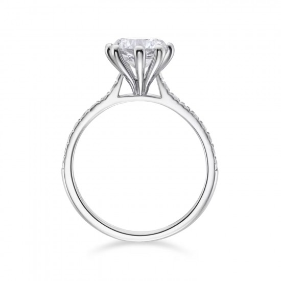 Tulip Solitaire Engagement Ring