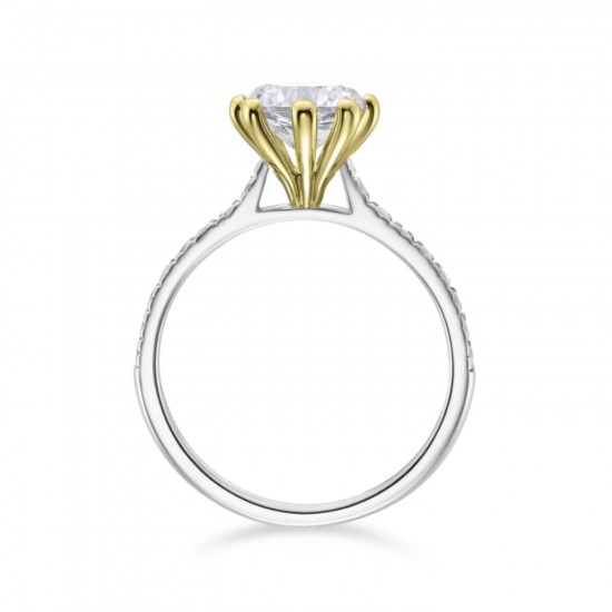 Tulip Solitaire Engagement Ring