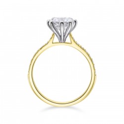 Tulip Solitaire Engagement Ring