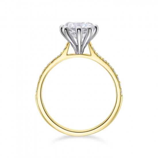 Tulip Solitaire Engagement Ring