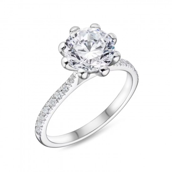 Tulip Solitaire Engagement Ring