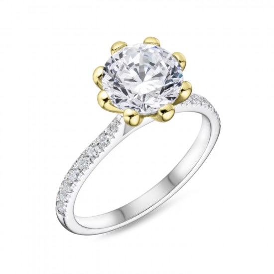 Tulip Solitaire Engagement Ring