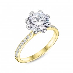 Tulip Solitaire Engagement Ring