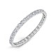 Box Claw Set Round Diamond Wedding Rings