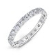 Box Claw Set Round Diamond Wedding Rings