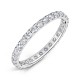 Claw Set Round Diamond Wedding Rings