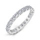 Claw Set Round Diamond Wedding Rings