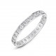 Grain Set Round Diamond Wedding Rings