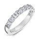 Claw Set Round Diamond Wedding Rings