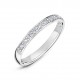 Grain Set Round Diamond Wedding Rings