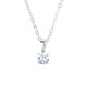 Lucida Four Claw Round Diamond Solitaire Pendant