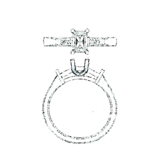 Deco Diamond Engagement Ring