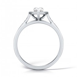 Pear Celeste Halo  Engagement Ring