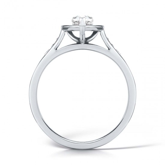 Pear Celeste Halo  Engagement Ring