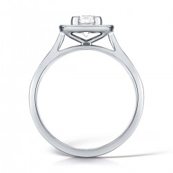 Cushion Celeste Halo Engagement Ring