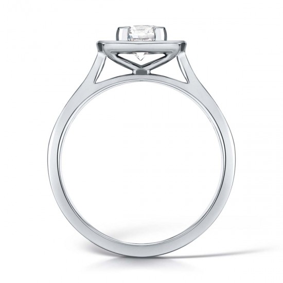Cushion Celeste Halo Engagement Ring