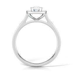 Radiant Celeste Halo Engagement Ring