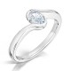 Isha Oval Brilliant Engagement Ring