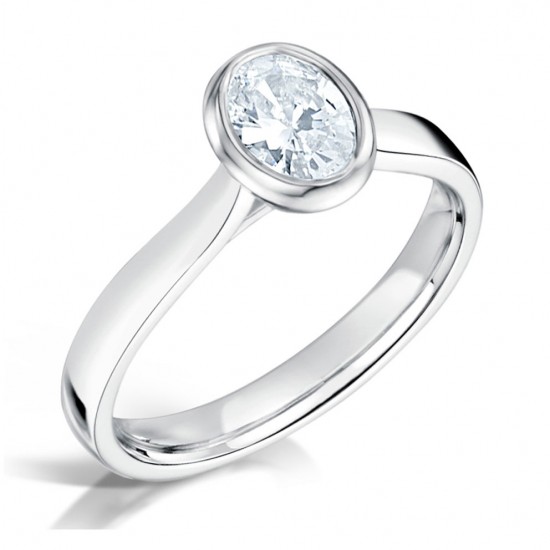Oval Cirque Engagement Ring