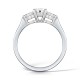 Round & Pear Brilliant Diamond Ring