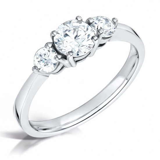 Tapered Trilogy Diamond Ring