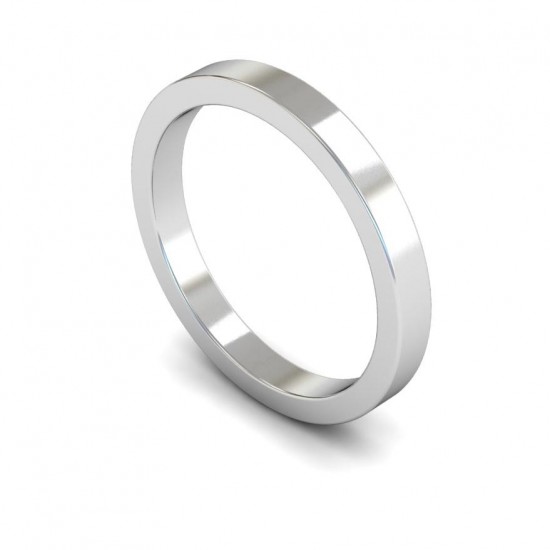 Flat Wedding Rings