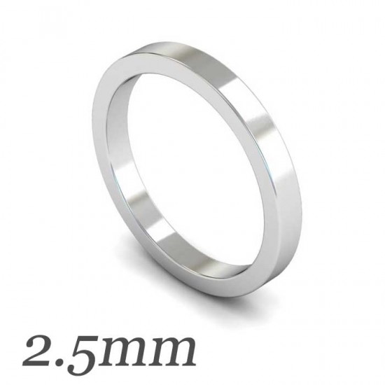 Flat Wedding Rings