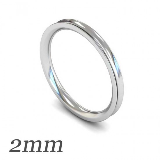 Concave Wedding Rings