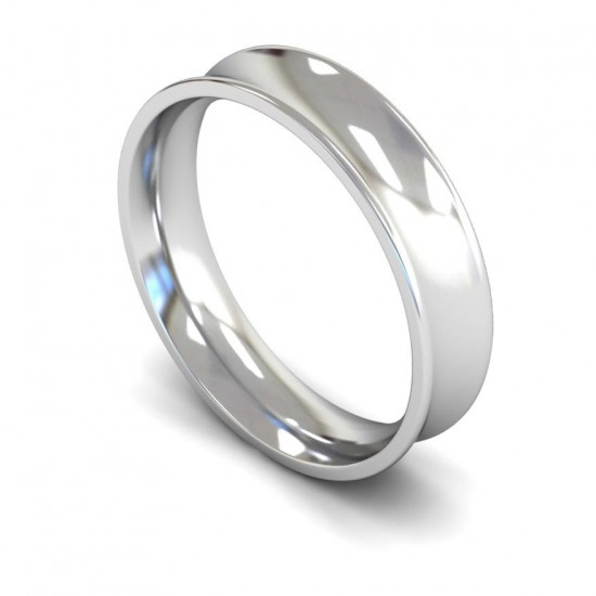 Concave Wedding Rings