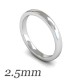 Flat-sided Court Wedding Rings