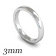 Flat-sided Court Wedding Rings