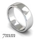 Flat-sided Court Wedding Rings