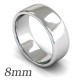 Flat-sided Court Wedding Rings